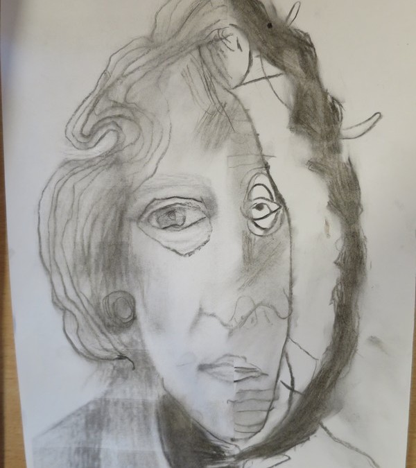 Ustvarjali smo z ogljem – portret Franceta Prešerna